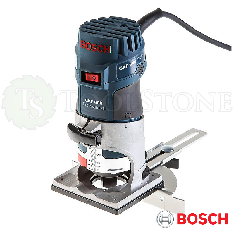 Кромочный фрезер (триммер) Bosch GKF 600 060160A102, 600 Вт, 6 и 8мм цанга, в чемодане L-Boxx