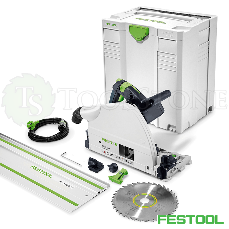 Погружная пила Festool TS 75 EBQ-Plus-FS 561512, комплект в систейнере SYS 5 T-Loc, с шиной-направляющей 1.4 м