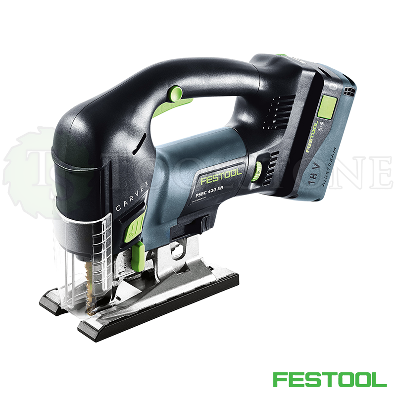 Аккумуляторный маятниковый лобзик Festool Carvex PSBC 420 Li 5,2 EBI-Plus, 1 аккумулятор 18 В 5.2 А/ч, зар.устройство TCL 6, в систейнере (арт.575679)