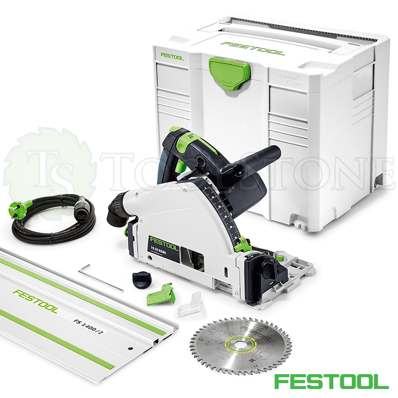 Погружная пила Festool TS 55 REBQ-Plus-FS 230V 561580 в систейнере T- Loc, c шиной-направляющей 1400 мм