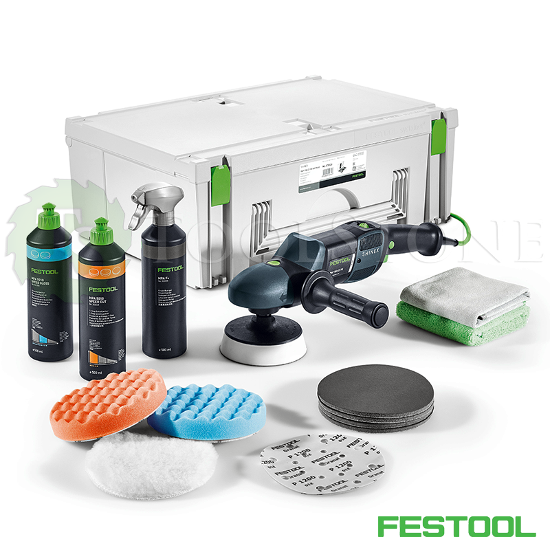 Полировальная машинка Festool RAP 150-21 FE-Set Wood 574907, 1.2 кВт, 900-2100 об/мин, в систейнере с комплектом оснастки