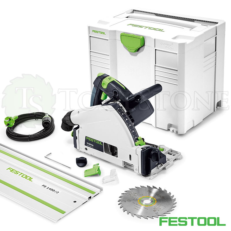 Погружная пила Festool TS 55 RQ-Plus-FS 230V 712634 без электроники в систейнере T- Loc, c шиной-направляющей 1400 мм